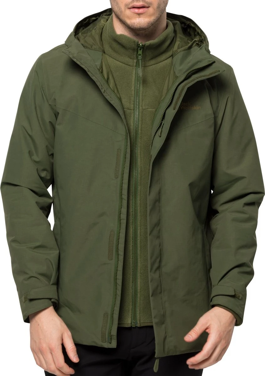 Jack Wolfskin Altenberg 3-in-1 Jas Mannen - Maat L 13 Jack Wolfskin Altenberg 3-in-1 Jas Mannen - Maat L - Afbeelding 11