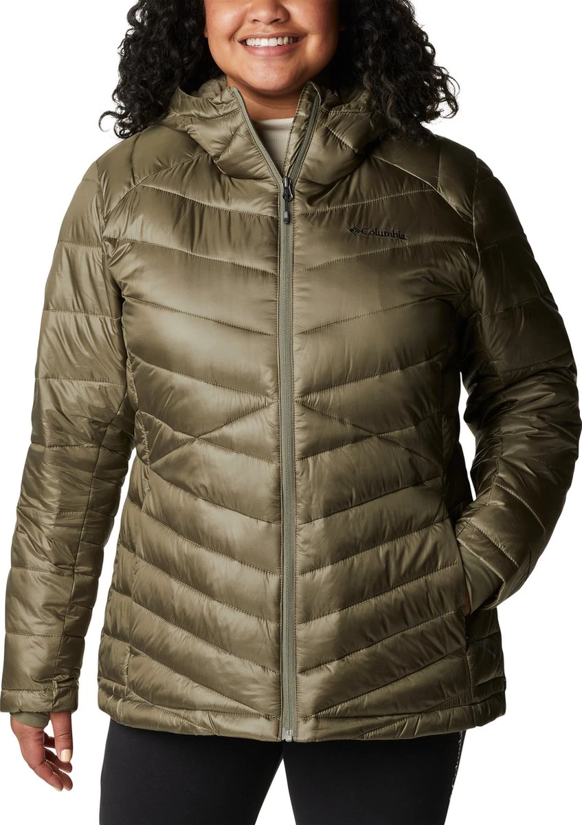 Columbia Joy Peak - Gewatteerde Puffer Jas Dames - Jassen Dames Winter - Outdoorjas Met Capuchon - Stone Green - Maat L 4 Columbia Joy Peak - Gewatteerde Puffer Jas Dames - Jassen Dames Winter - Outdoorjas Met Capuchon - Stone Green - Maat L - Afbeelding 2