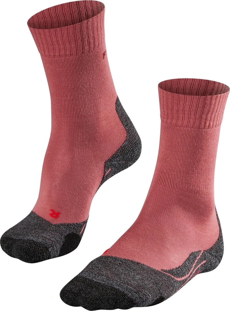 FALKE TK2 Explore Wandelen Anti Blaren, Anti Zweet Merino Wol Dames Sportsokken Rood - Maat 39-40 3 FALKE TK2 Explore Wandelen Anti Blaren, Anti Zweet Merino Wol Dames Sportsokken Rood - Maat 39-40