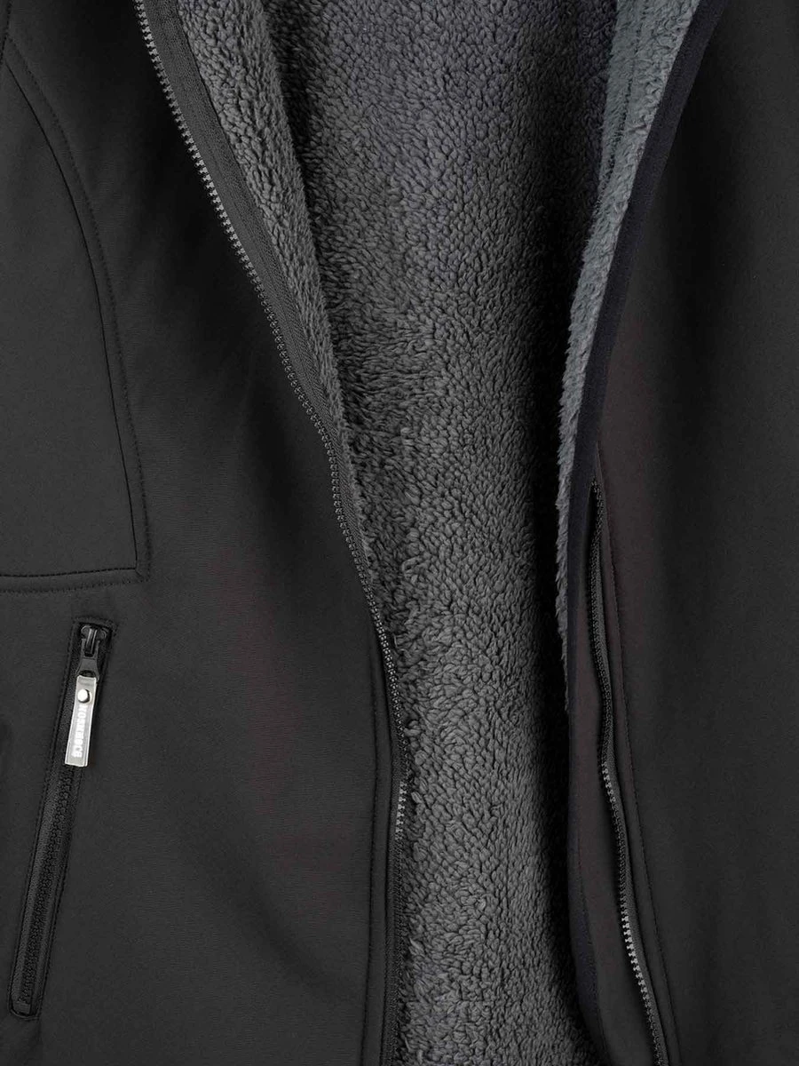 BJØRNSON Signe Softshell Winterjas Parka Dames - Teddy - Maat 44 - Zwart 11 BJØRNSON Signe Softshell Winterjas Parka Dames - Teddy - Maat 44 - Zwart - Afbeelding 9