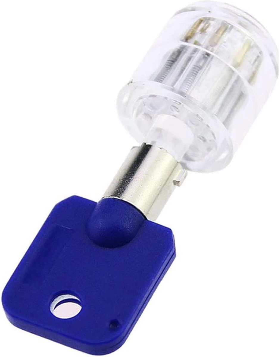 7 Pin Pruim Slot Cilinder Transparant Sleutel Lockpick Oefenen Set 3 7 Pin Pruim Slot Cilinder Transparant Sleutel Lockpick Oefenen Set