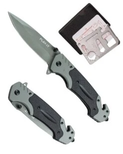 PLAY IT Zakmes Inclusief Opbergetui - 23CM - 11in1 Multikaart - Zwart