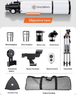 SPACEBRAIN® - 80/500 - Telescoop Voor Volwassenen - 80 Mm Opening En 500 Mm Brandpuntsafstand -professionele Astronomie-refractortelescoop Voor Kinderen En Beginners - Met AZ-montage - 3 Oculairs En Smartphone-adapter. 13 SPACEBRAIN® - 80/500 - Telescoop Voor Volwassenen - 80 Mm Opening En 500 Mm Brandpuntsafstand -professionele Astronomie-refractortelescoop Voor Kinderen En Beginners - Met AZ-montage - 3 Oculairs En Smartphone-adapter. -Falke Shop 960x1200 10