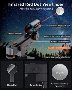 SPACEBRAIN® - 80/500 - Telescoop Voor Volwassenen - 80 Mm Opening En 500 Mm Brandpuntsafstand -professionele Astronomie-refractortelescoop Voor Kinderen En Beginners - Met AZ-montage - 3 Oculairs En Smartphone-adapter. 10 SPACEBRAIN® - 80/500 - Telescoop Voor Volwassenen - 80 Mm Opening En 500 Mm Brandpuntsafstand -professionele Astronomie-refractortelescoop Voor Kinderen En Beginners - Met AZ-montage - 3 Oculairs En Smartphone-adapter. -Falke Shop 960x1200 9