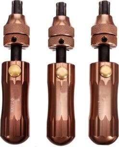 LOCK 7 Pin Tubular Lock Pick Set - Set Van Drie Gereedschappen - Pick-tool Slotenmaker Gereedschapsslot - Verstelbaar 7.0mm 7.5mm 7.8mm