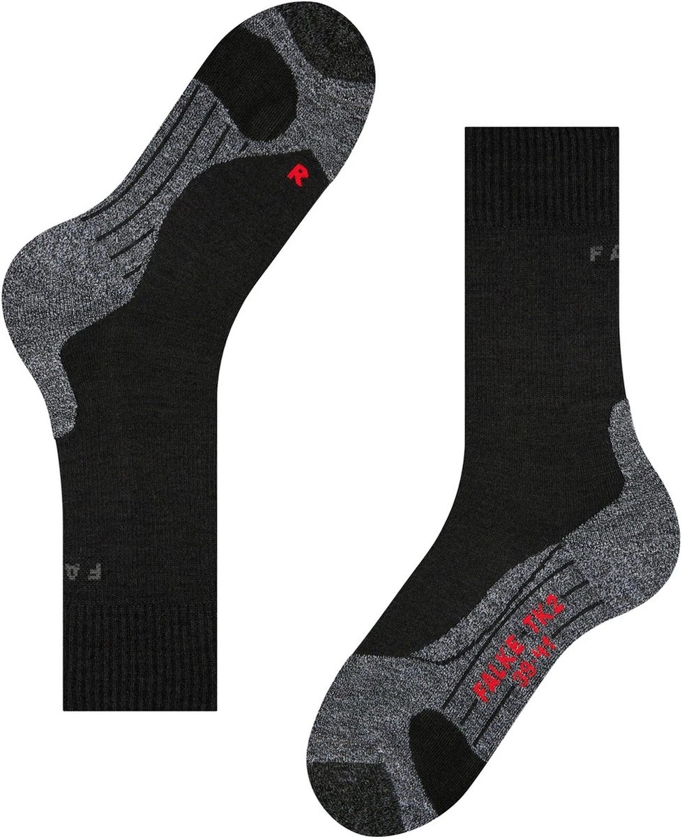 FALKE TK2 Explore Wandelen Anti Blaren, Anti Zweet Merino Wol Heren Sportsokken Zwart - Maat 46-48 11 FALKE TK2 Explore Wandelen Anti Blaren, Anti Zweet Merino Wol Heren Sportsokken Zwart - Maat 46-48 - Afbeelding 9