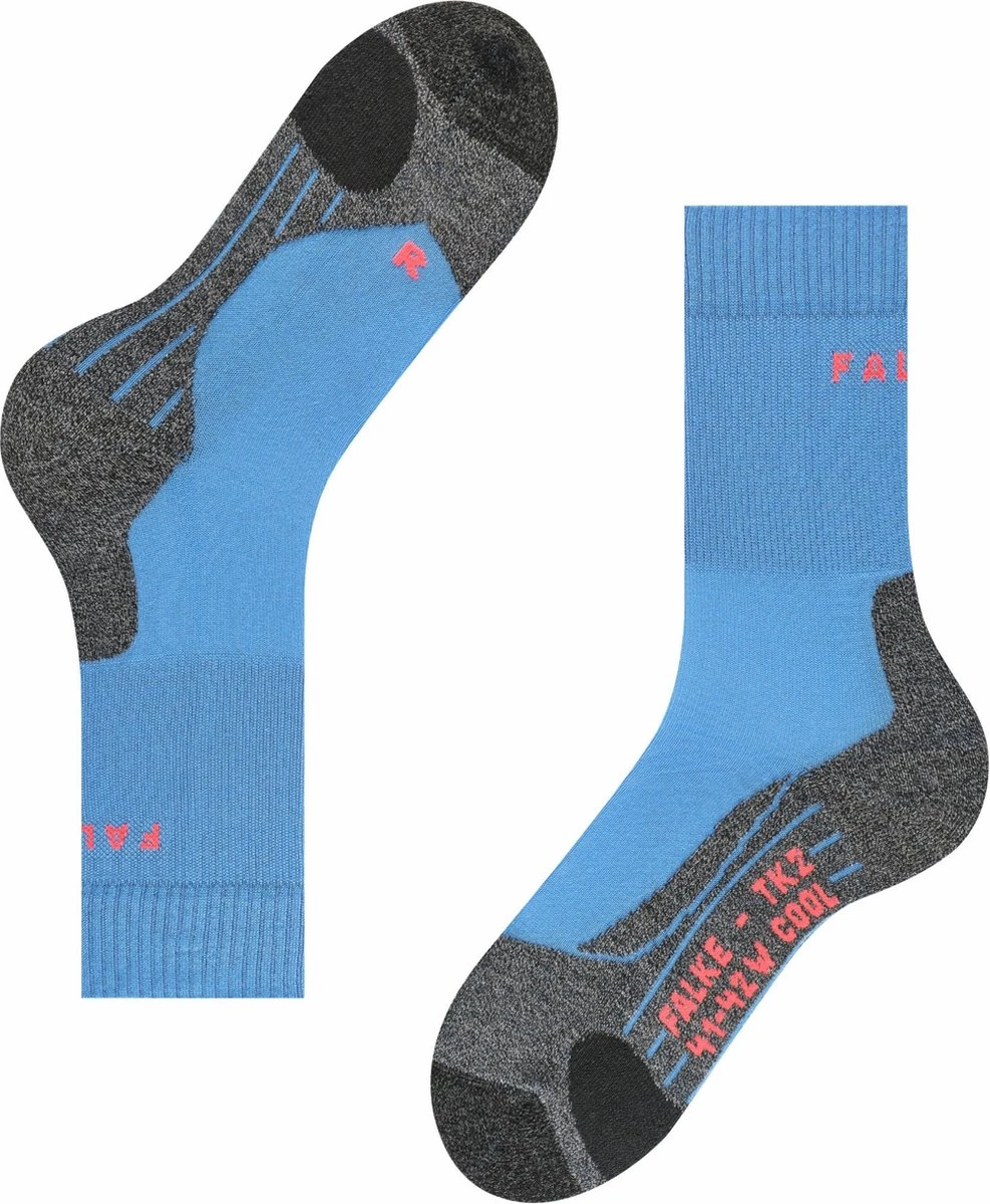 FALKE TK2 Explore Cool Wandelen Anti Blaren, Anti Zweet Functioneel Garen Dames Sportsokken Blauw - Maat 39-40 19 FALKE TK2 Explore Cool Wandelen Anti Blaren, Anti Zweet Functioneel Garen Dames Sportsokken Blauw - Maat 39-40 - Afbeelding 17
