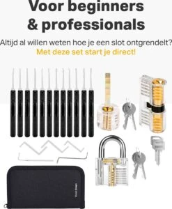 Vivid Green 27-delig Lockpick Set - Survivalsets - Lock Picking Voor Beginners En Professionals - Lock Pick Set - Met Opbergetui -Falke Shop 988x1200