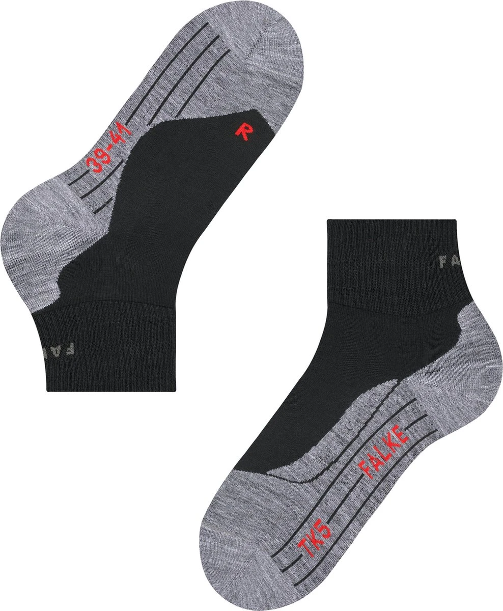 FALKE TK5 Wander Short Wandelen Anti Blaren, Anti Zweet Merino Wol Heren Sportsokken Zwart - Maat 44-45 16 FALKE TK5 Wander Short Wandelen Anti Blaren, Anti Zweet Merino Wol Heren Sportsokken Zwart - Maat 44-45 - Afbeelding 14