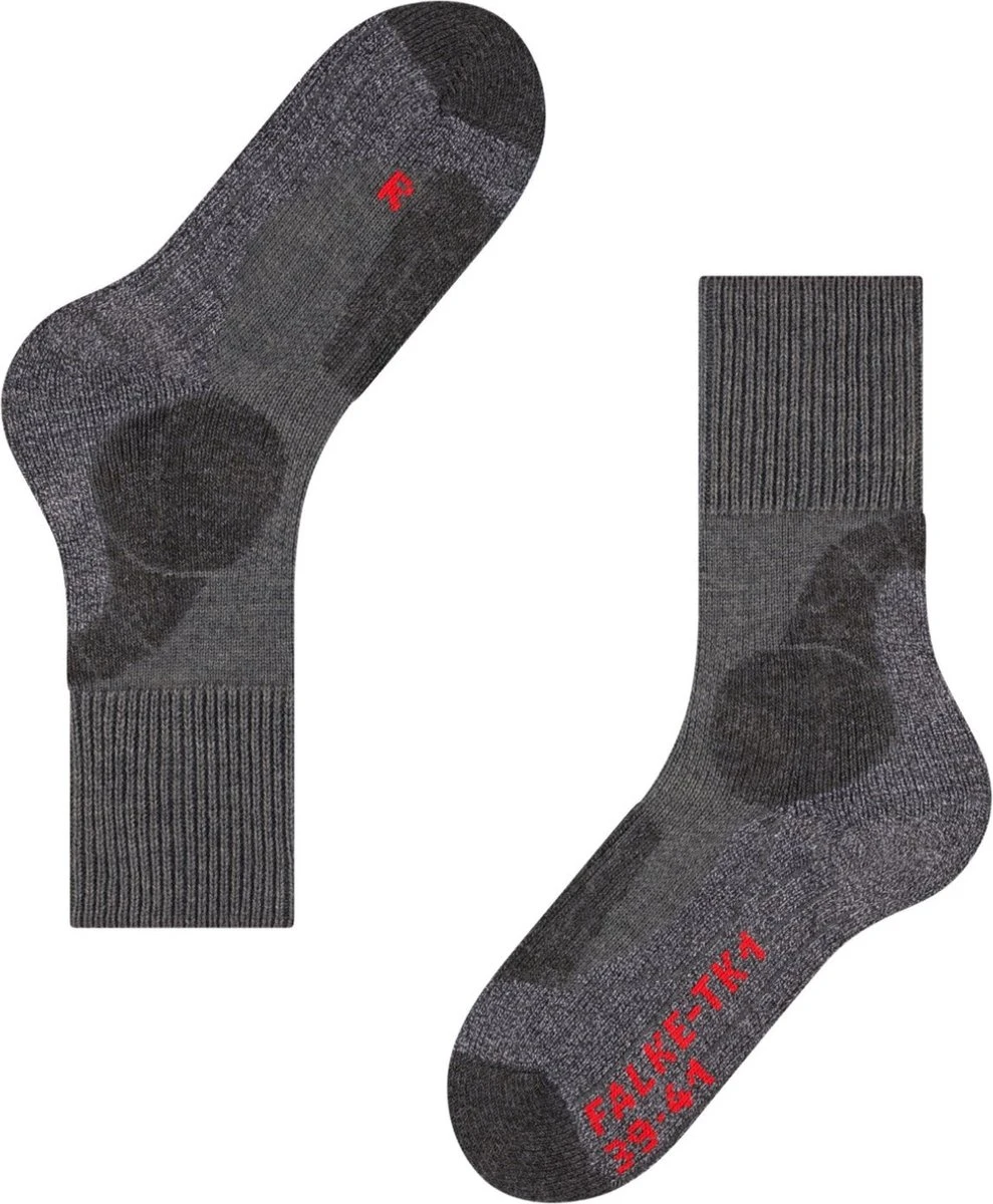 FALKE TK1 Adventure Wandelen Anti Blaren, Anti Zweet Merino Wol Heren Sportsokken Grijs - Maat 39-41 16 FALKE TK1 Adventure Wandelen Anti Blaren, Anti Zweet Merino Wol Heren Sportsokken Grijs - Maat 39-41 - Afbeelding 14