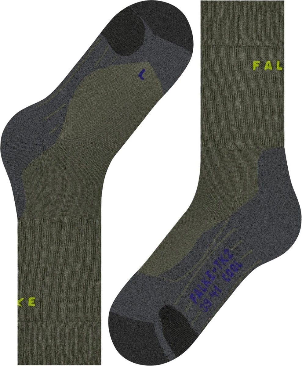 FALKE TK2 Explore Cool Wandelen Anti Blaren, Anti Zweet Functioneel Garen Heren Sportsokken Groen - Maat 42-43 11 FALKE TK2 Explore Cool Wandelen Anti Blaren, Anti Zweet Functioneel Garen Heren Sportsokken Groen - Maat 42-43 - Afbeelding 9
