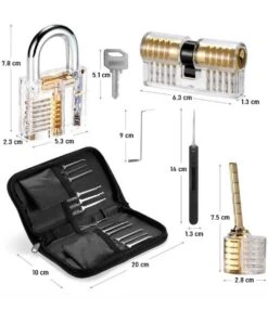 PLAY IT Lockpick Set 32 Delig - 3 Sloten - Incl. Kleine Slot & 3 Opbergzakjes 15 PLAY IT Lockpick Set 32 Delig - 3 Sloten - Incl. Kleine Slot & 3 Opbergzakjes -Falke Shop 996x1200